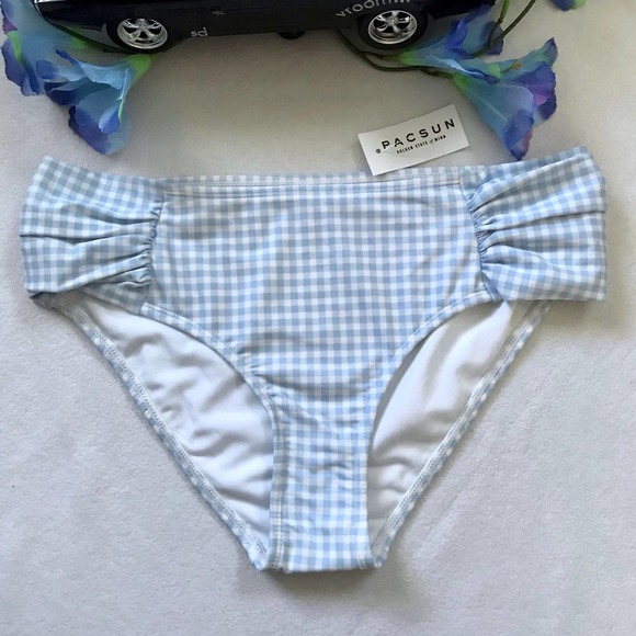 ❌SOLD❌ Kirra PacSun NWT Gingham Swim Bottom Women M - Picture 2 of 7